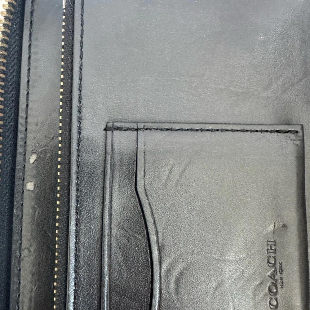 Coach double zip